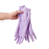 Latex household dishwashing gloves for women's kitchen, thickened, durable, clean, warm, waterproof, laundry rubber with fleece Specification image